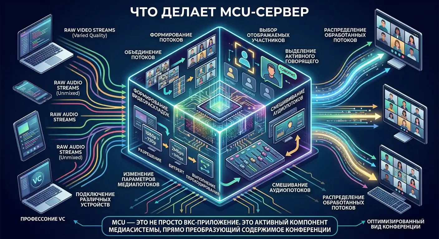 что делает mcu-сервер
