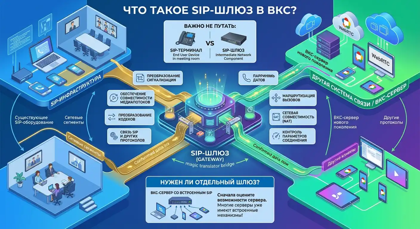 что такое sip-шлюз в видеоконференцсвязи