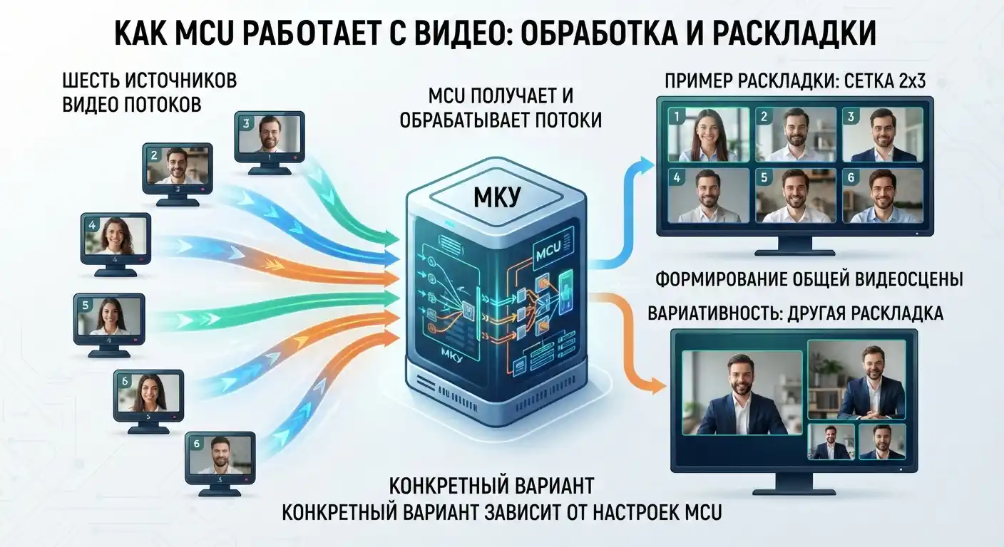 как mcu работает с видео