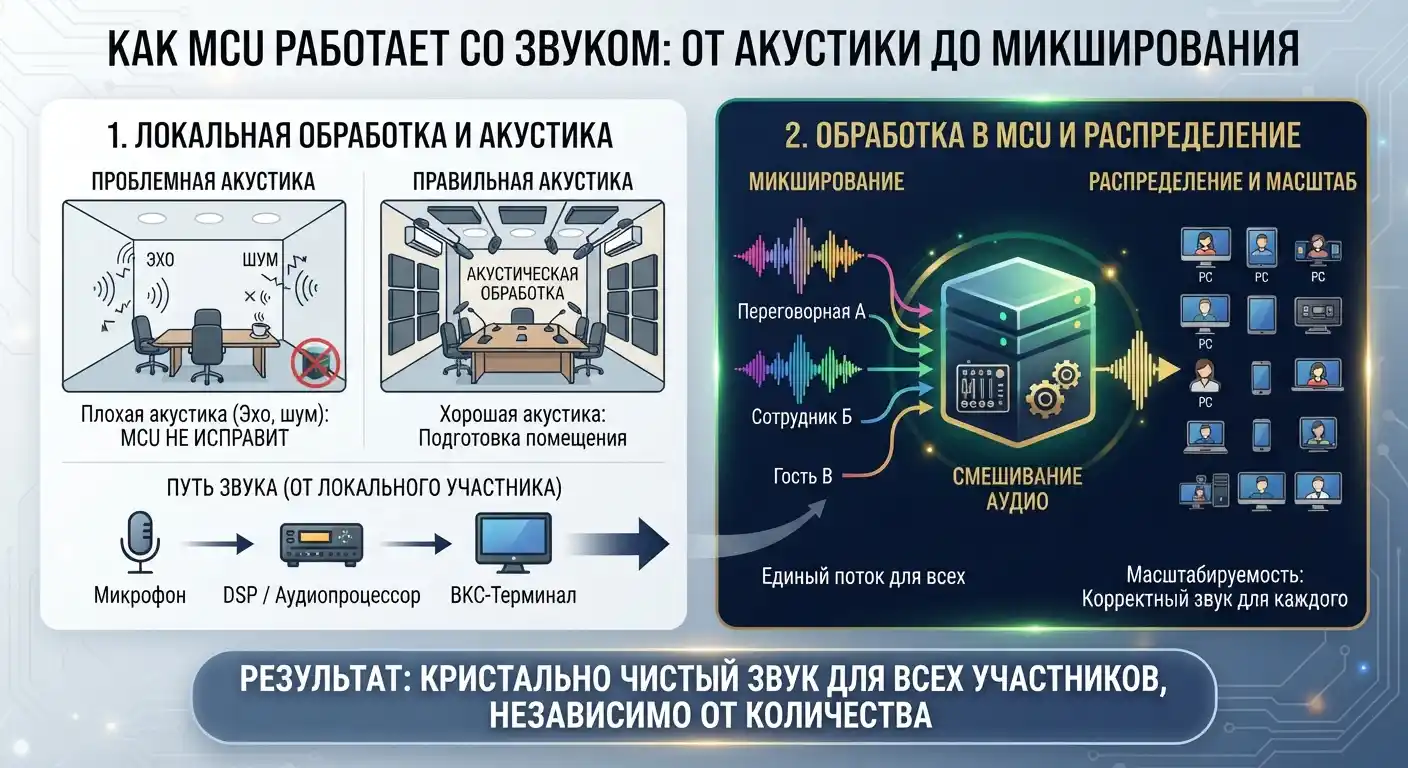 как mcu работает со звуком