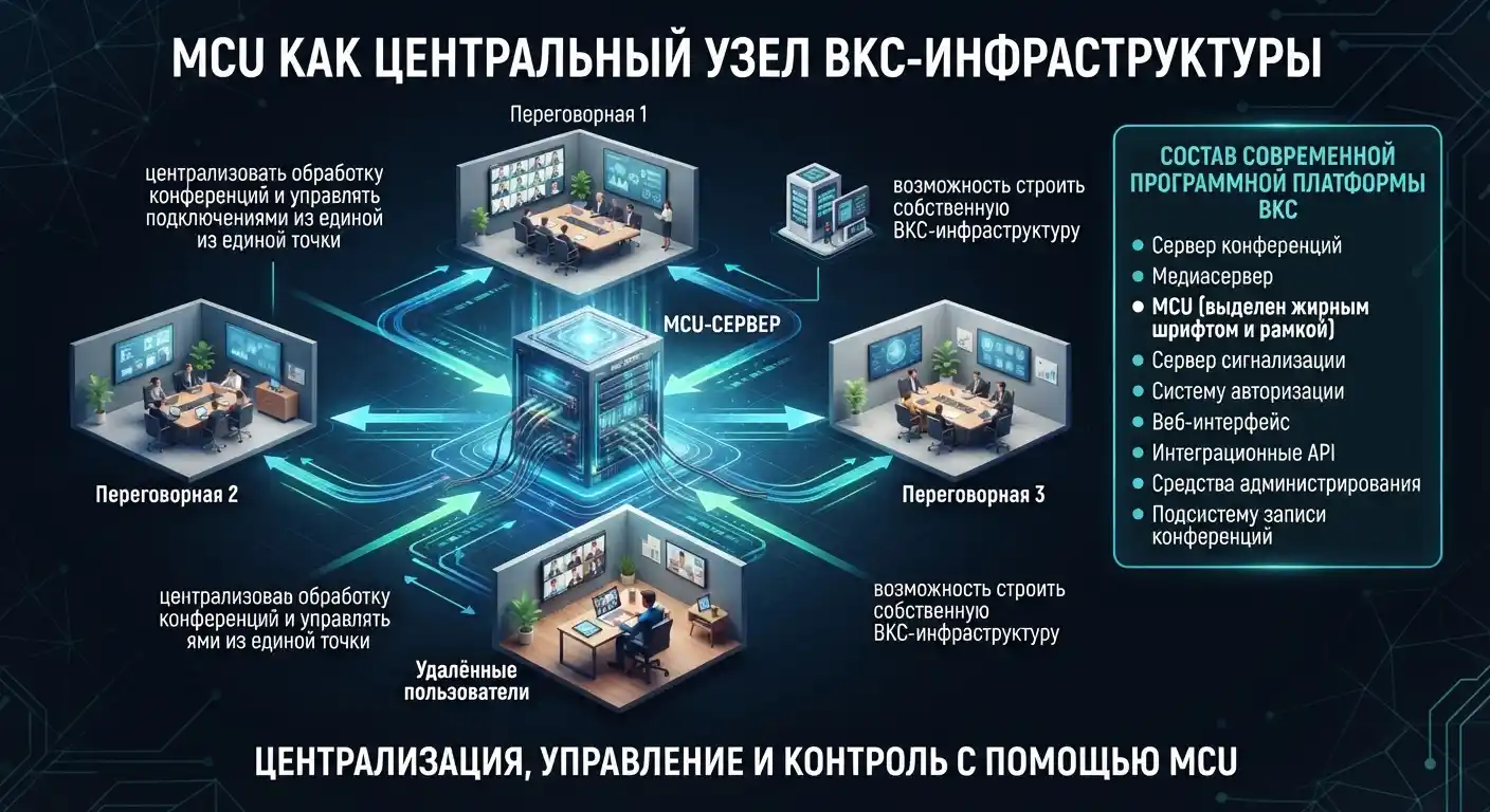 mcu как центральный узел вкс-инфраструктуры