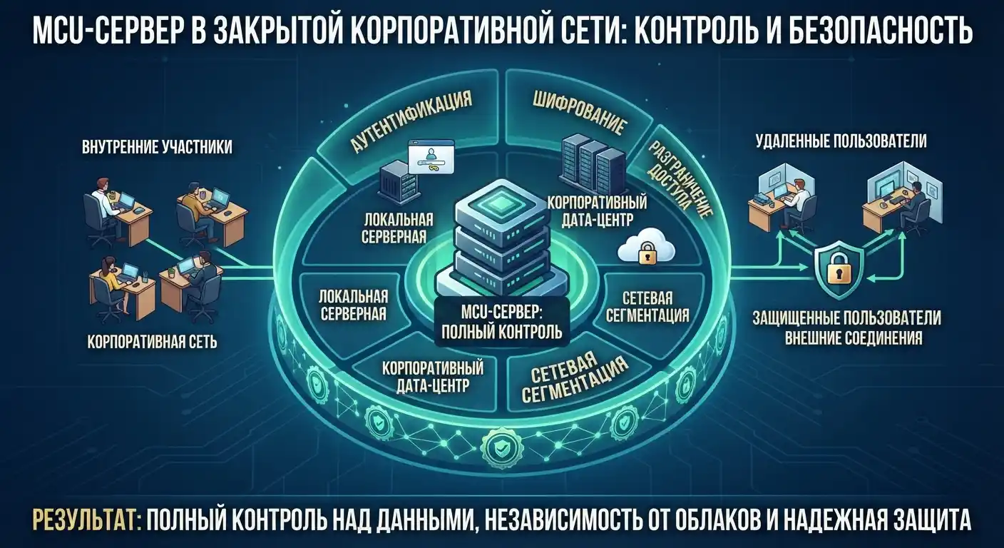mcu-сервер в закрытой корпоративной сети